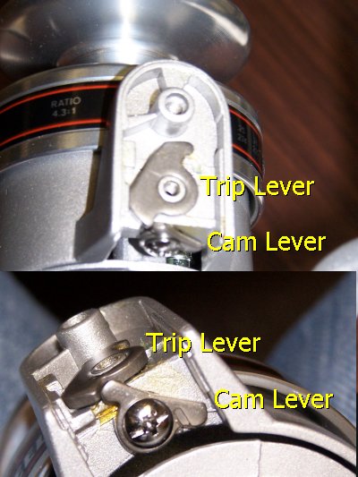 103C trip and cam levers
