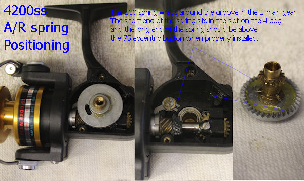SS Reels: Dog and Spring Layout for Anti-Reverse Systems (4200SS