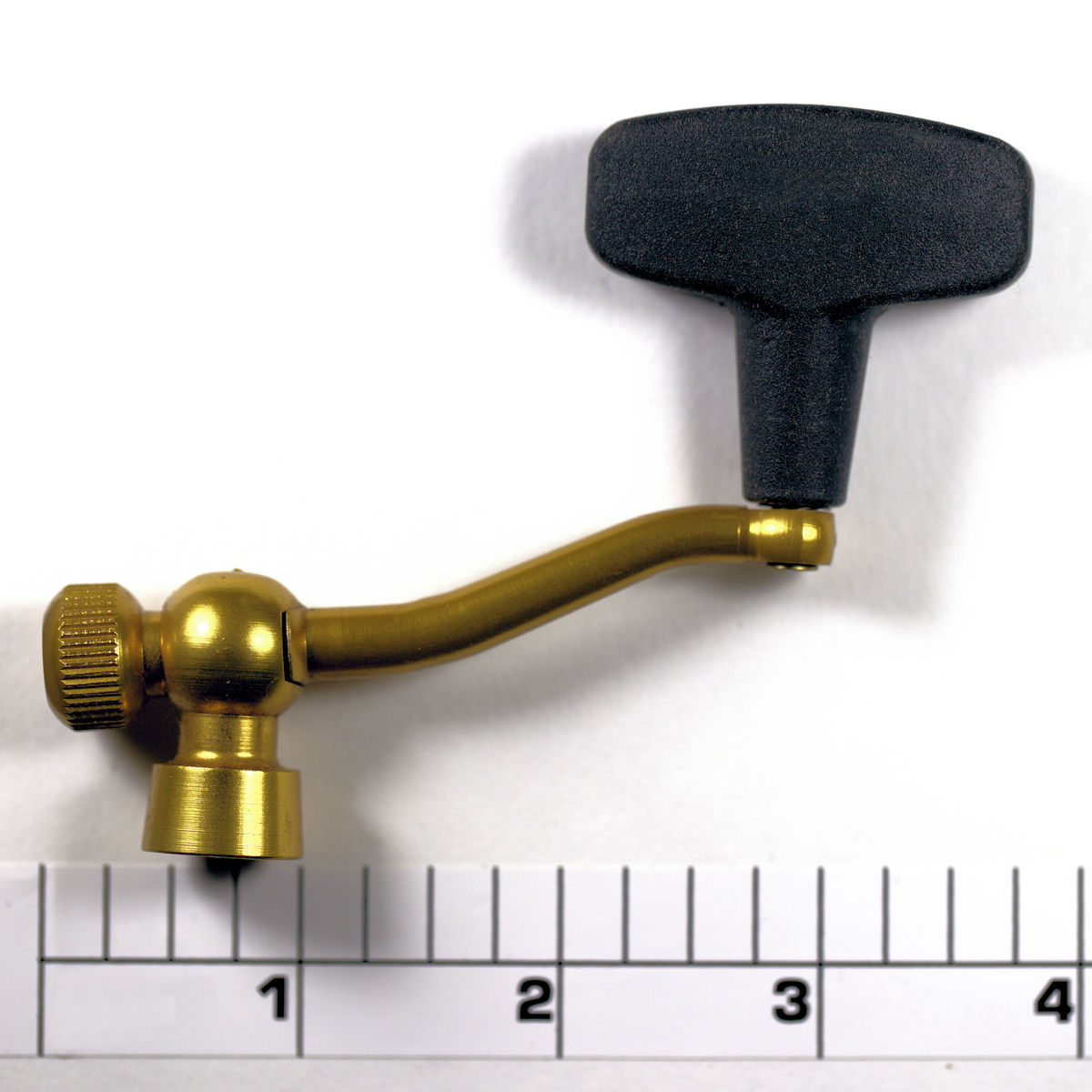 15-711Z Handle, Gold, Ergonomic Flat Rubber Knob