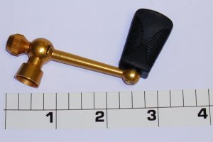 15-716Z Handle, Gold, Rubberized Knob