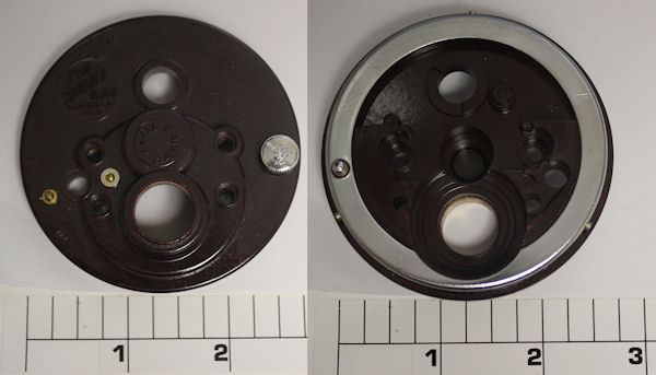 1-140BURG Plate, Handle Side Plate U.S.A with Oiler (Original Dark Burgundy)