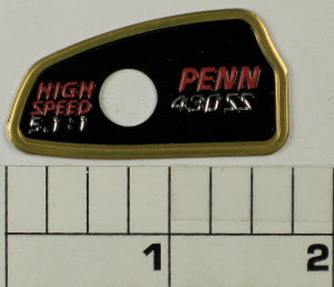 238-430 Decal, Side Plate (Reel Speed)