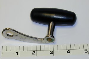 24-115 Handle, Chromed Blade, Large Plastic Knob