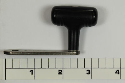 24-855 Handle, Black Plastic Narrow Knob
