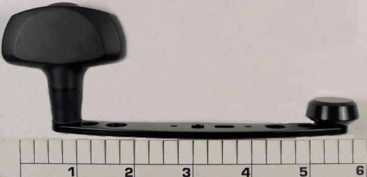24A-525MAG2 Handle, Black, Flat Rubber Knob