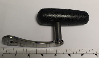 24N-117 Handle, Chrome Blade, Large Rubberized Ergo Knob