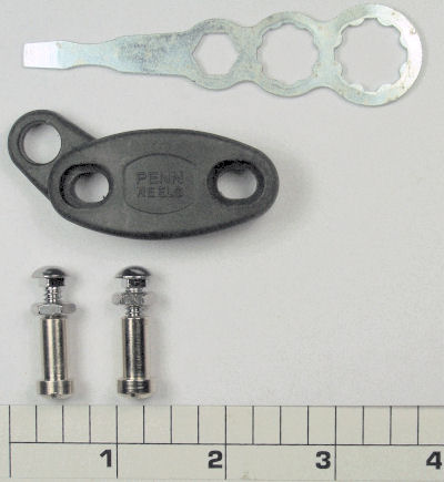 33C-113 Rod Clamp KIT: (Thick) Graphite Clamp with Side Ring, Studs, Nuts, Wrench