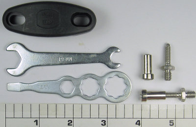 33C-114 Clamp, Rod, KIT: Graphite Clamp with Studs, Nuts and Wrench