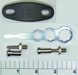 33C-114HF Graphite Clamp with Studs, Nuts and Wrench