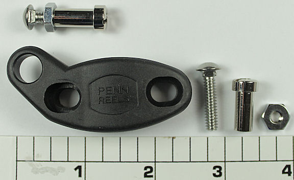 33N-113SP Clamp, Rod, KIT: (Thick) Graphite Clamp with Studs and Nuts