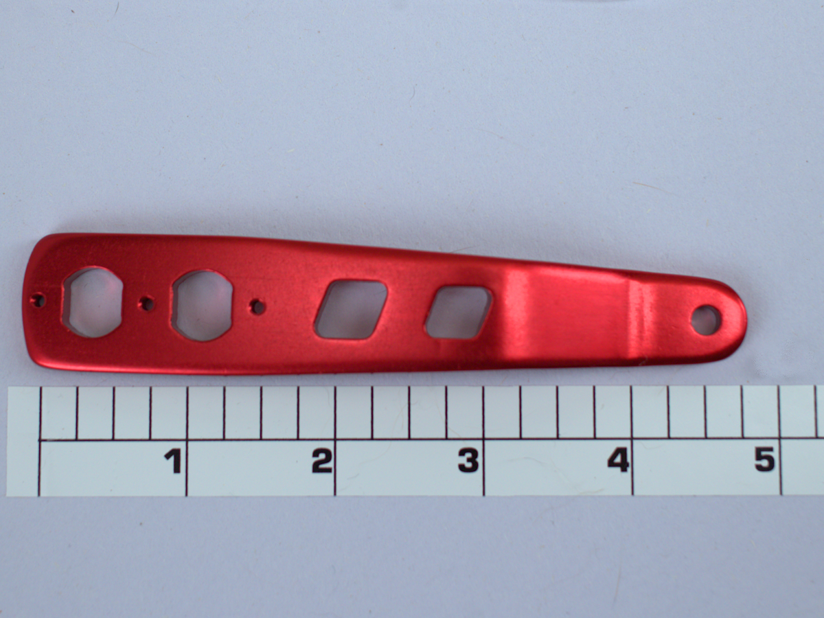 24-115-1-PC-RED Offset Handle Blank ONLY (Custom) (includes screw) RED