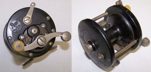 PAIR OF 2 VINTAGE PENN SEABOY NO. 85 CONVENTIONAL FISHING REELS CIRCA 1940S  - Berinson Tackle Company