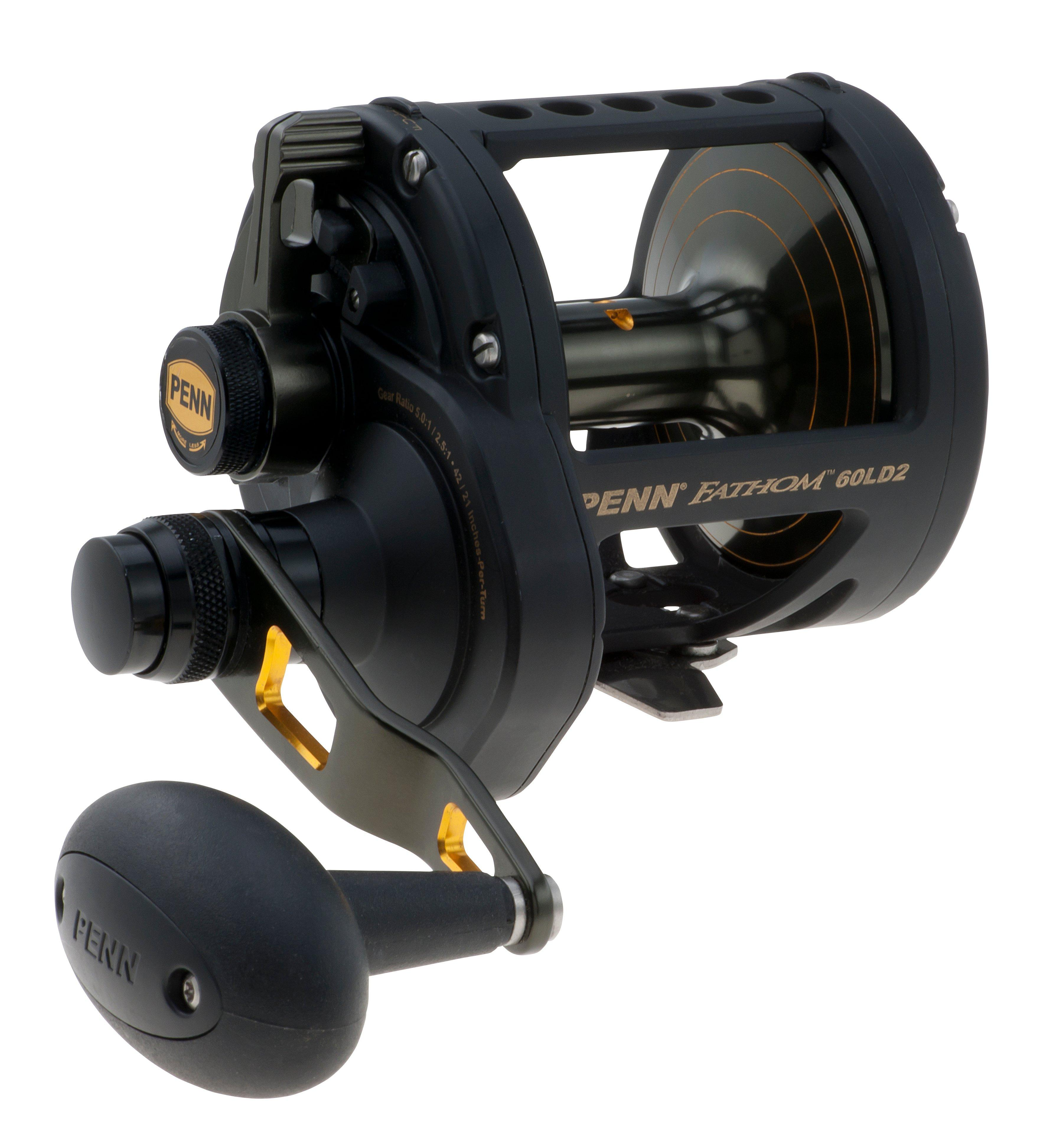 PENN FATHOM LEVER DRAG 2-SPEED REEL SPECS