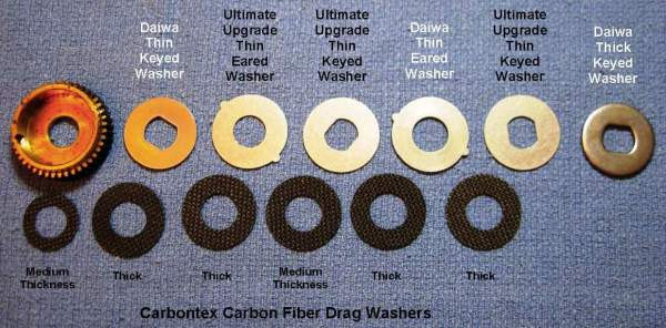 4 Smooth Drag Carbontex Drag Washers #SDD112 DAIWA REEL PART Sealine SL175H 
