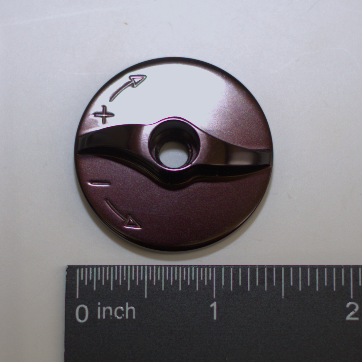 10-2.5FR Knob, Drag Knob, Black (ORIGINAL DESIGN) Top