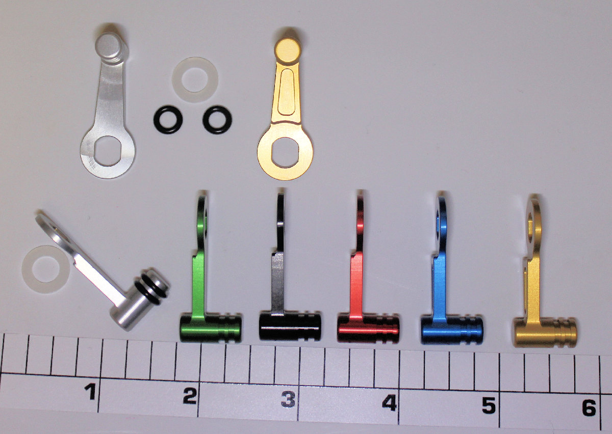 21-66A-BL Lever, Aluminum Eccentric Lever Kit (Custom) (BLUE)
