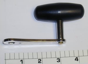 24B-16S Handle, Chrome, Large Plastic Knob (New Style)