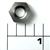 38-5000SG Nut, Rotor Cup Nut