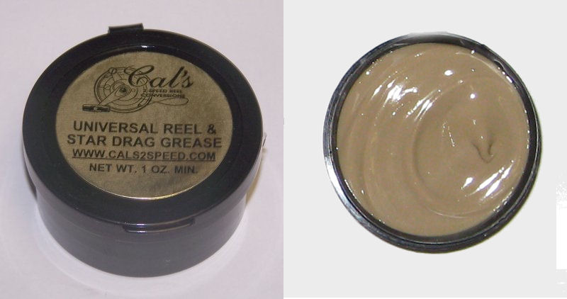Cal's Universal Grease, Tan, for Larger Reels (1 Ounce)