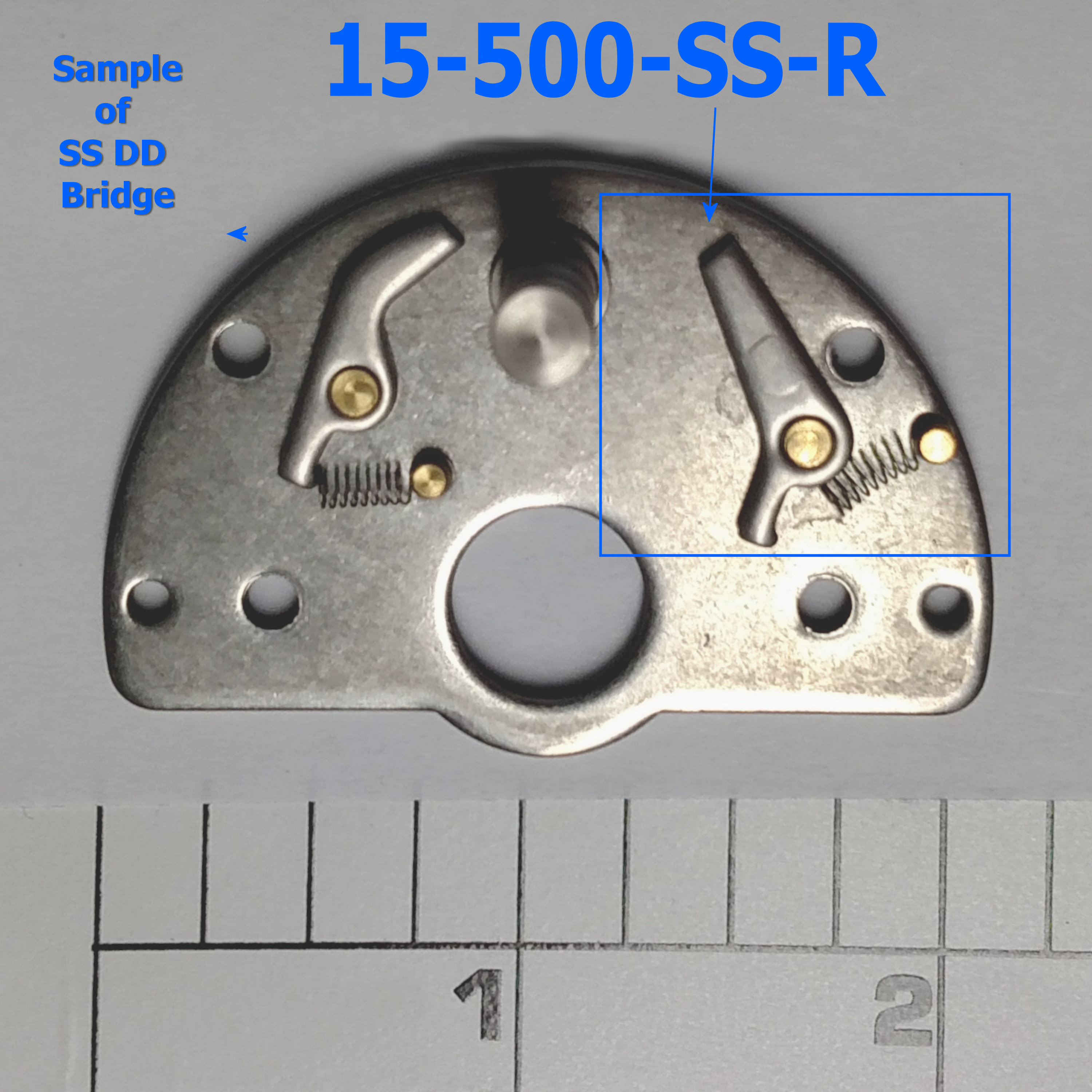 15-500-SS-R Dog, Right Side SS Dog (for DD bridge) (CUSTOM)