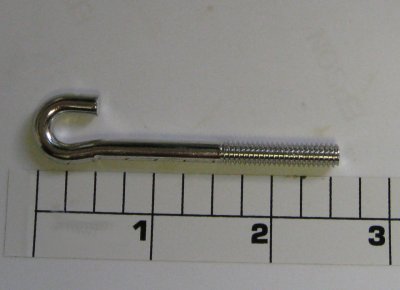 165-130 Hook Screw, RH Thread (2.615in or 66.42mm long) (uses 4)