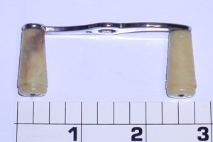 24-910 Handle, Chrome, Two Narrow Plastic Knobs (Cream)