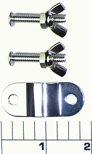 33C-49 Metal Rod Clamp Kit with Studs and Nuts