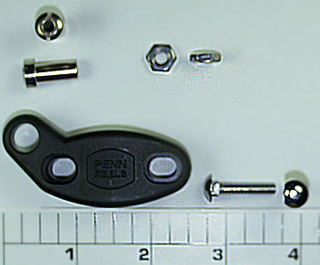 33N-113SP Clamp, Rod, KIT: (Thick) Graphite Clamp with Studs and Nuts