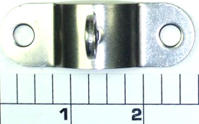 33R-114 Ringed Rod Clamp, Metal (Made in China, Brushed Stainless)