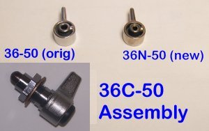 36C-50 Button, Click Button Complete Assembly