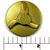 52-T2S7-1G Drag Knob Cap (Gold)