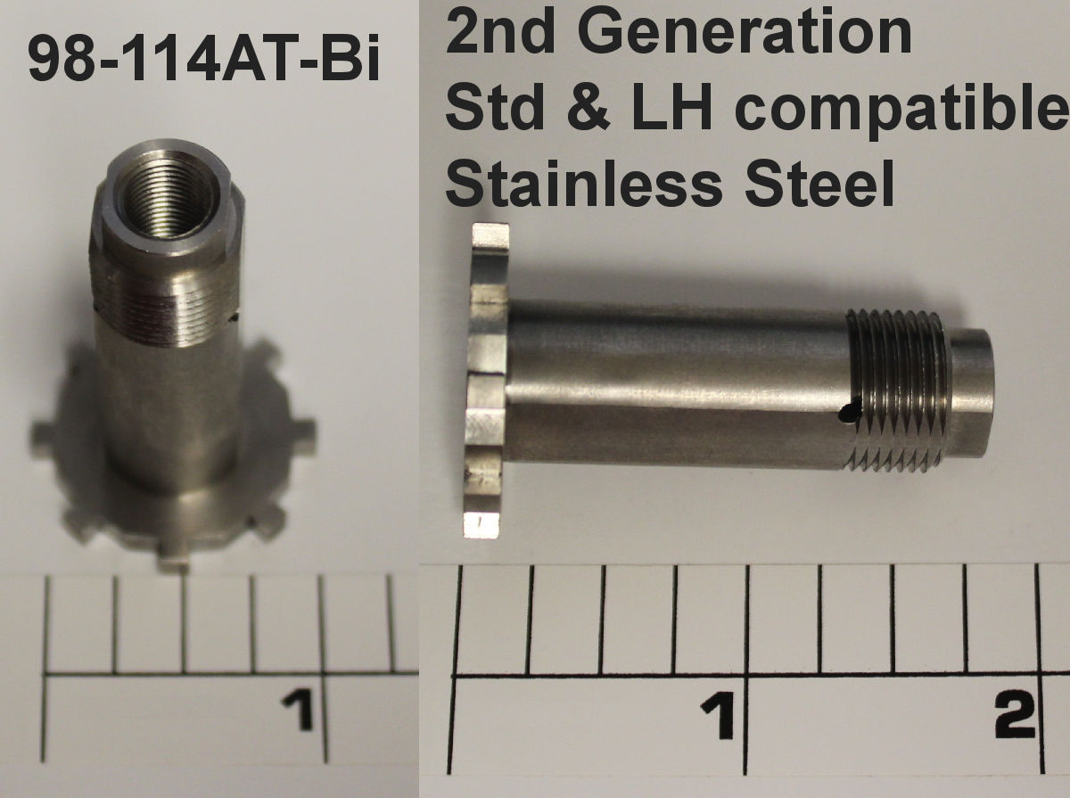 98-114AT-Bi 2nd Gen Bi-Directional Sleeve, Gear Sleeve (comes with pin) (Stainless) (Optional)