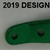 24-500-1-PC-GRN Offset Handle Blank ONLY (includes screw) GREEN