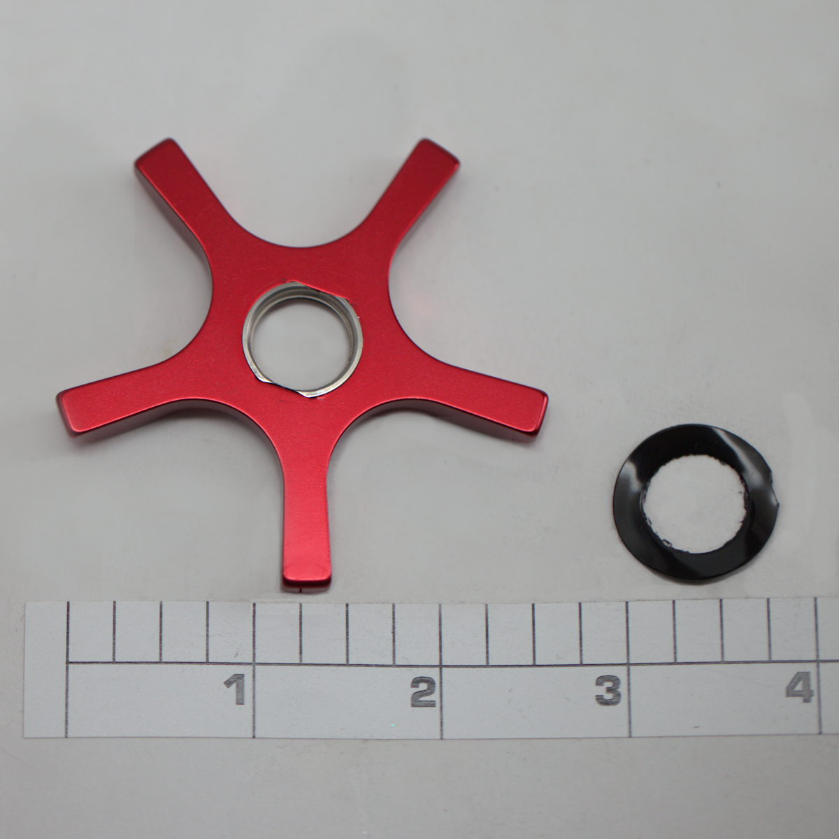 10-114-R Star Drag Wheel, Aluminum (CUSTOM) (RED)