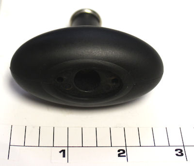 25S-113HN Knob, Handle, Rubberized (FOOTBALL STYLE) (Stainless Insert) 25S-113HN Knob, Handle, Rubberized (FOOTBALL STYLE) (Stainless Insert)