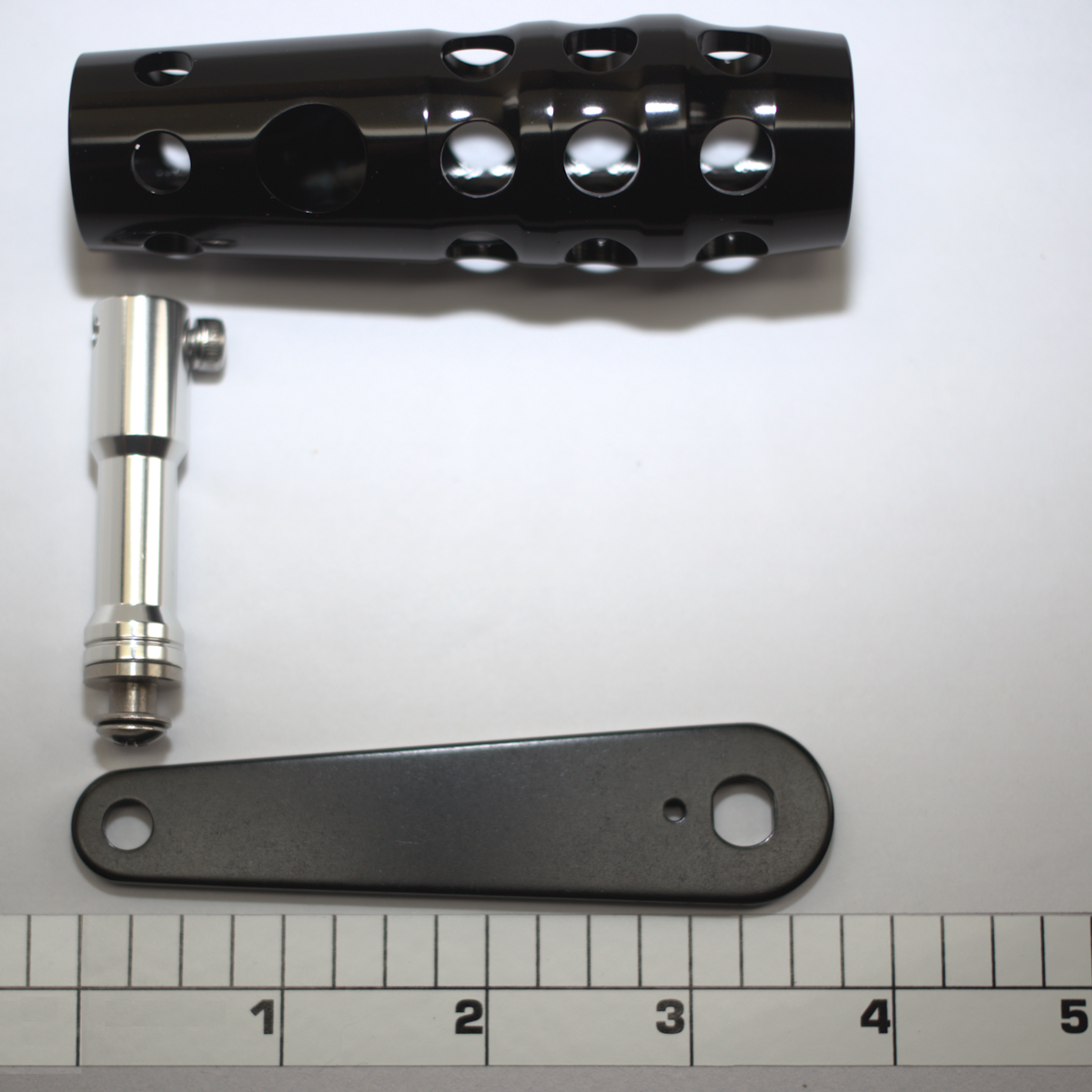CRP-TYPE-A-AT375-BLK  3" Blade w/ Aluminum T-Bar 3.75" Knob (BLACK)