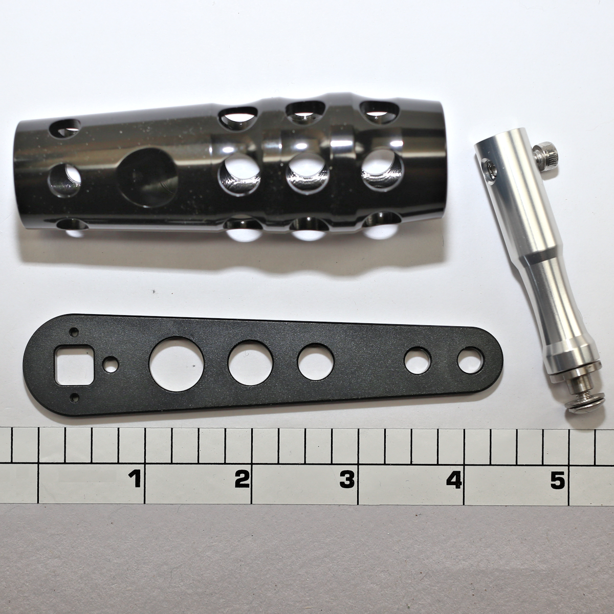 CRP-TYPE-AA-AT375-BLK  4" Blade w/ 3.75" Aluminum T-Bar Knob (BLACK)