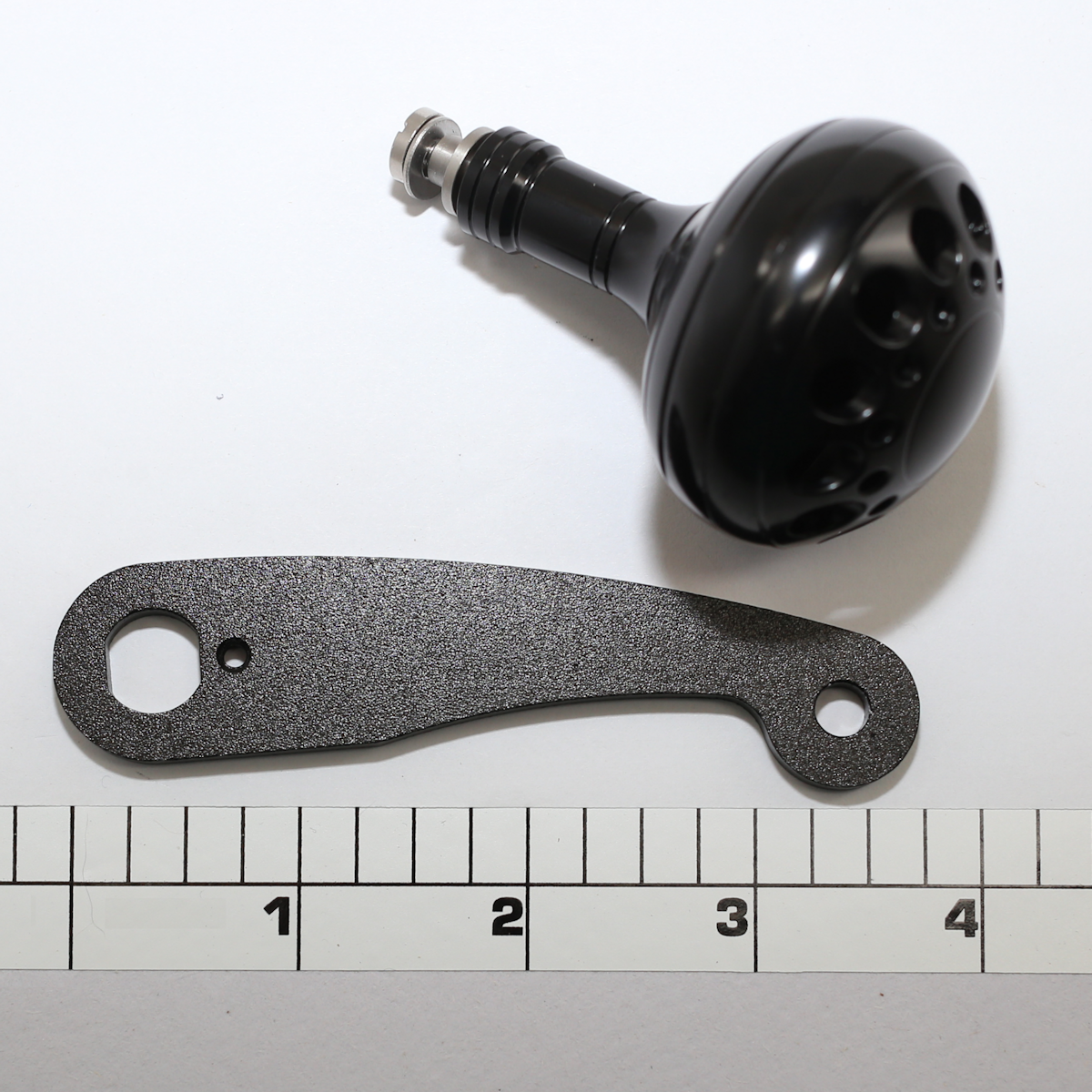 CRP-TYPE-C-RA185-BLK   3" Blade w/ 1.85" Round Aluminum Knob (BLACK)